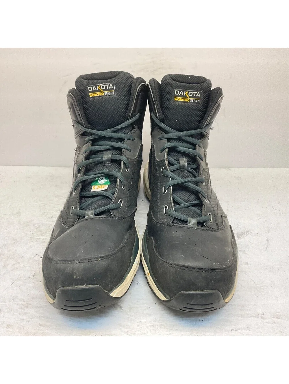 Dakota Men's 3617 Mid-Cut Quad Lite Steel Toe Steel Plate Shoes Black Size 13M